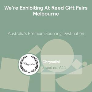 We're delighted to be exhibiting at #ReedGiftFairsMelbourne 2023 from 5 - 9 August at MCEC. If you're planning on attending, drop by our stand. Free to attend - trade only. https://invt.io/1ixbaj5bsrv

Reed Gift Fairs
5 - 9 August 2023
MCEC Melbourne | Doors 5 - 9
Entry via Clarendon St
#ReedGiftFairs #weloveretail