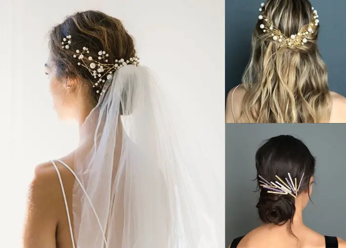 Bridal Hair Pins And Clips Wedding Accessories Chrysalini Com Au