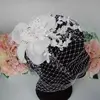 Flora | Crystal beaded Birdcage Veil   thumbnail