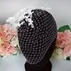 1. Flora | Crystal beaded Birdcage Veil   thumbnail